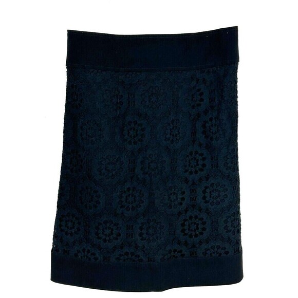 Laundry by Shelli Segal Sz 6 Black White Colorblock Lace Sheath Career Dress N4 - Picture 8 of 12